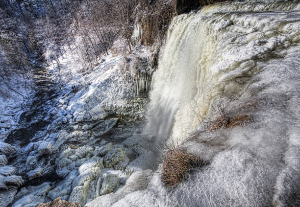 istock Snow covered landscape at Webster's Falls in Ontario, Canada 1292422259