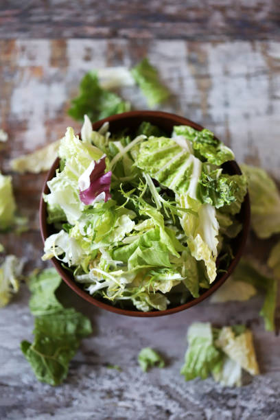istock Fresh mix of salads in a bowl. 1292422273