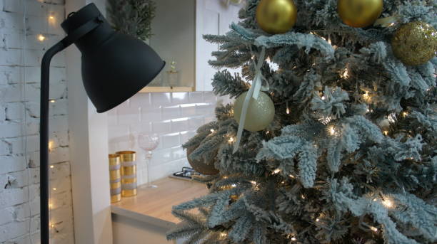 New Year decoration, Christmas interior, New Year Christmas