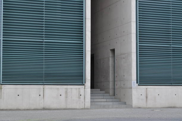istock Treptow crematorium building modern architecture concrete facade exterior 1292430895