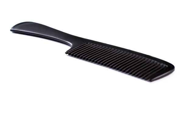 istock Plastic hair comb on white background. 1292432627
