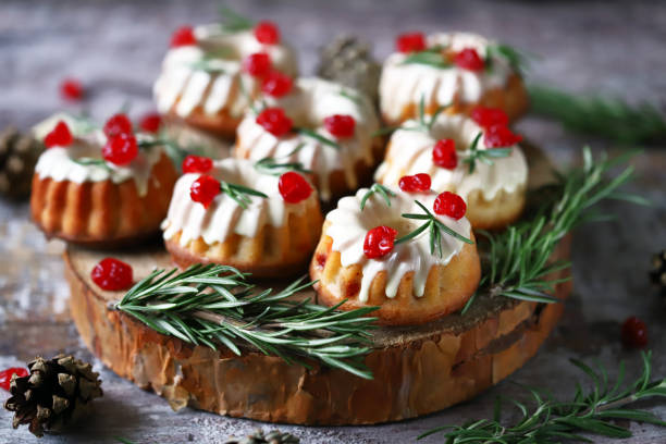 istock Elegant holiday cakes. Christmas composition. 1292432777