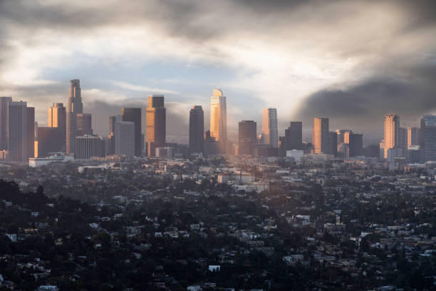 istock Los Angeles Morning Clouds and Sun 1292437109