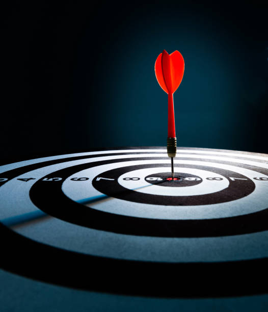 istock Close up of dart on target 1292438463