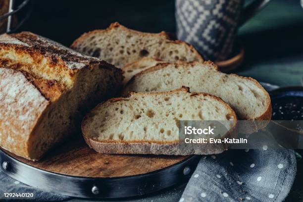 Still Life With Bread Stock Photo - Download Image Now - Bread, Sliced Bread, Sourdough Bread