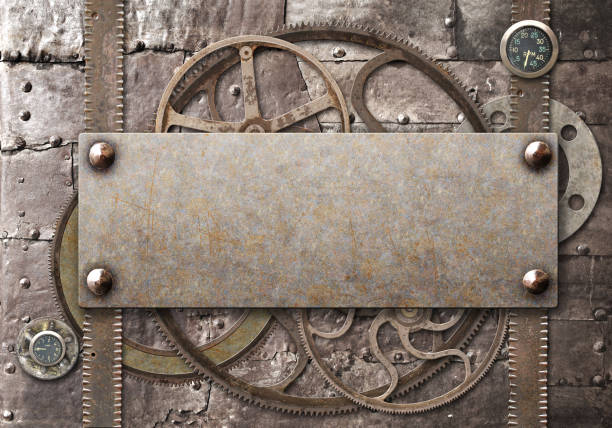 istock Grunge background in steampunk style 1292442412
