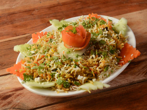 istock Vegetable / veg biryani with mixed veggies served, selective focus 1292442761