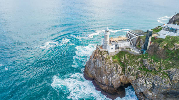 istock a lighthouse is located at the edge of a cliff in lekeitio 1292444979