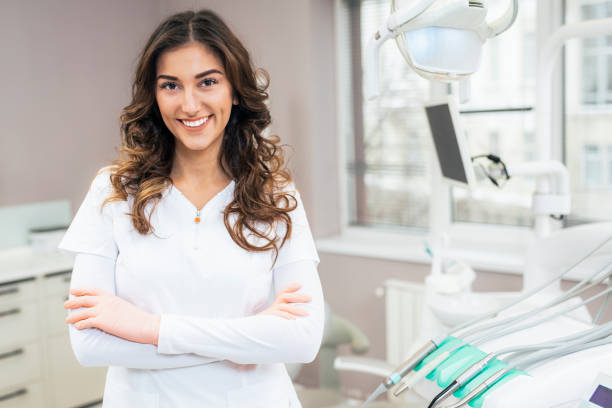 istock Portrait of dentist 1292447763