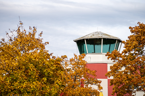 old tower of the Maurice Rose Airfield (Alter Flugplatz am, Frankfurter Grüngürtel)