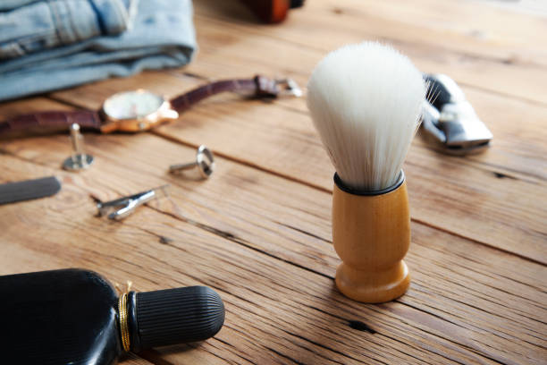 istock watch and shaving accessories on table 1292458792