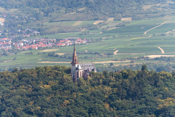 istock view on saint rochus chapel from hiking train to niederwald statue 1292459663