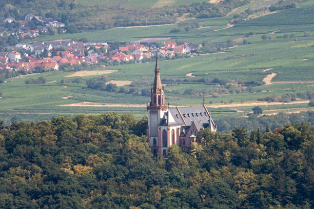 istock view on saint rochus chapel from hiking train to niederwald statue 1292459947