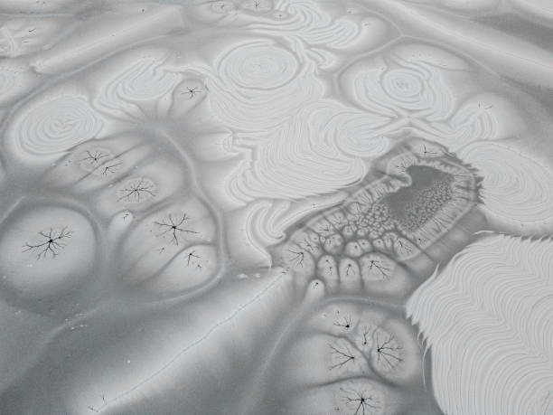 istock Abstract aerials. Backgrounds and concepts. Winter forms in the frozen water. 1292460918