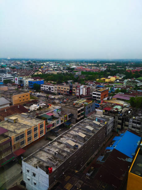 Small town in the afternoon
