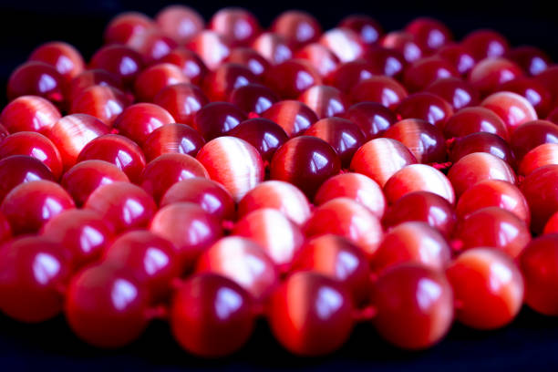 istock A red beaded necklace made from a cat's eye gem 1292466137