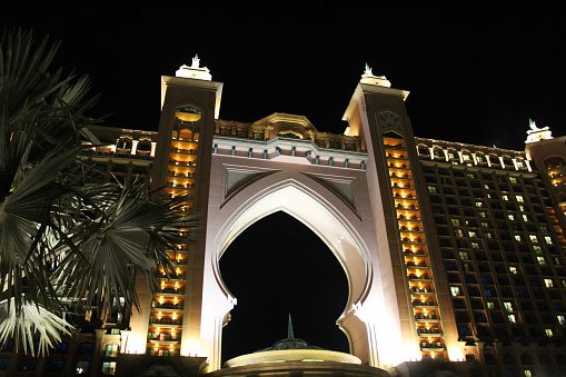 Dubai has built its Atlantis Resort Hotel like in Bahamas, view in April 2016