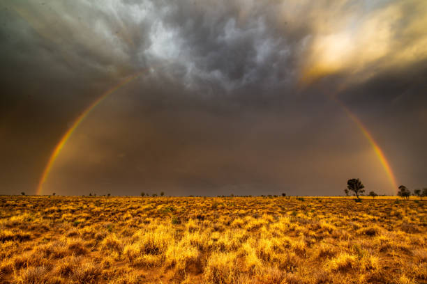 istock Storm Cloud Over Dry Farm Land 1292472064