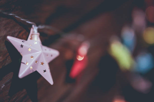 istock Christmas star, Christmas lights, Christmas decoration 1292475471