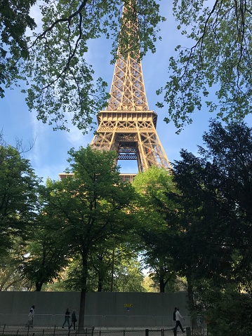 Eiffel Tower on a spring afternoon.