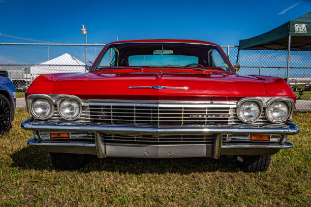 Daytona Beach, FL - November 27, 2020: 1965 Chevrolet Impala SS hardtop coupe at a local car show.