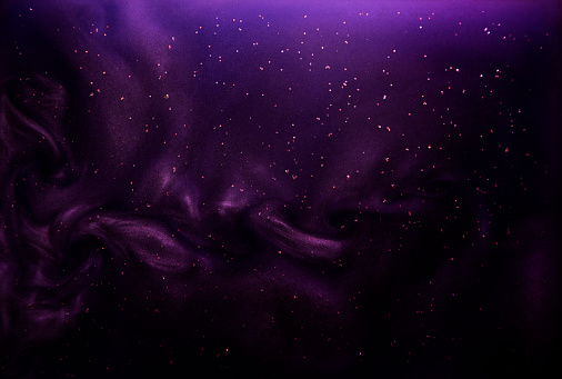 Purple satin glamour waving background with copy space.