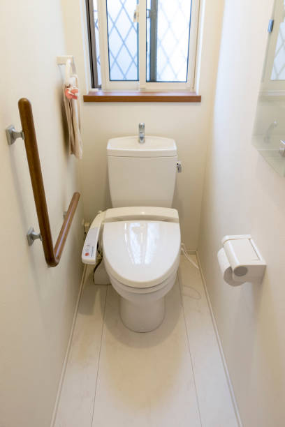 Clean white toilet Clean white toilet japanese toilet stock pictures, royalty-free photos & images