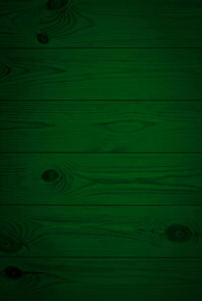 istock Dark green vertical surface of pine boards. Natural background for design. 1292493157