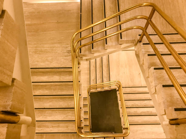 istock Interior of an office building stairs from above 1292495182
