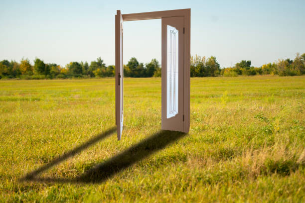 istock opened door into the new workld, entrance to another life creative idea 1292495871