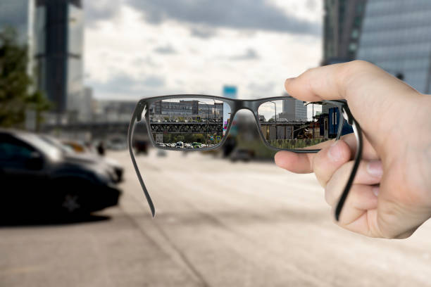 istock optical eyevision concept, frame of eyeglasses show focused image on the blurred background 1292495882