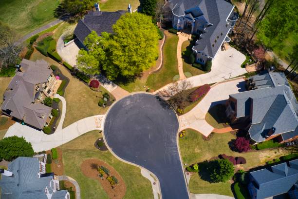istock Panoramic aerial view of a upscale suburbs in Atlanta 1292500175