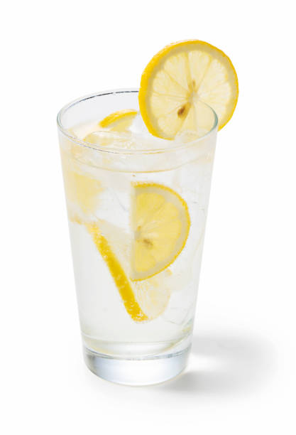 istock Lemon sour in a glass on a white background 1292503532