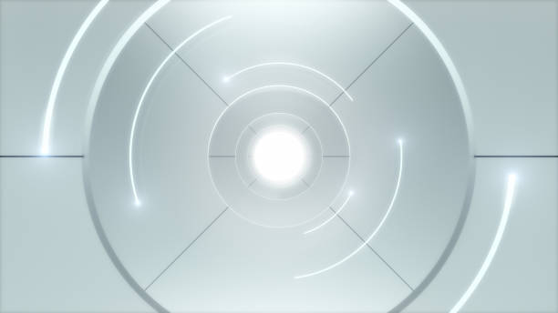 istock 3d rendering of Abstract Background,White Circular Tunnel,Minimal Technology concepts. 1292511693