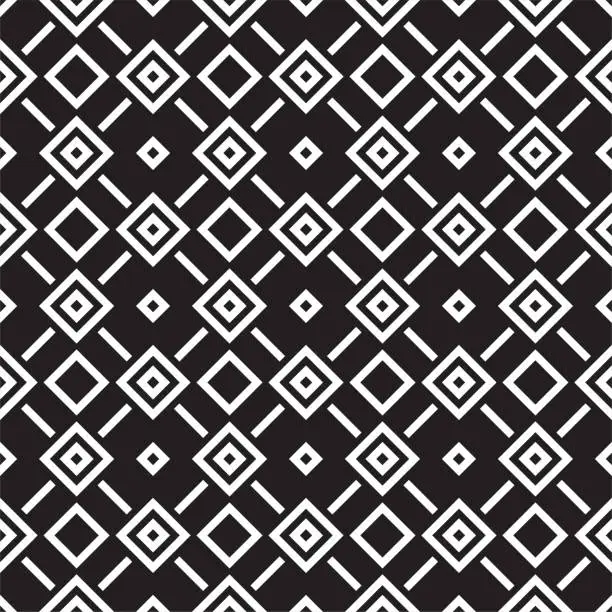 Vector illustration of seamless geometric tile pattern