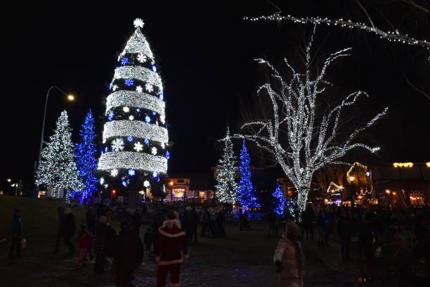 ливенворт - tree leavenworth snow sky стоковые фото и изображения