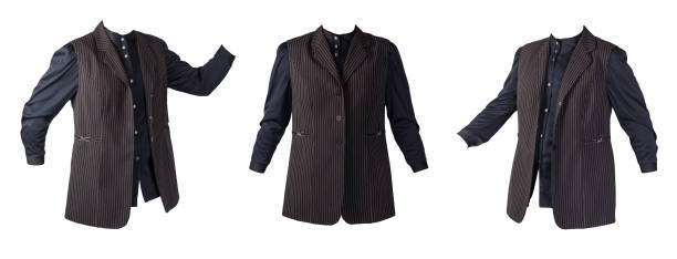 istock female blouse with vest isolated on white background 1292520209