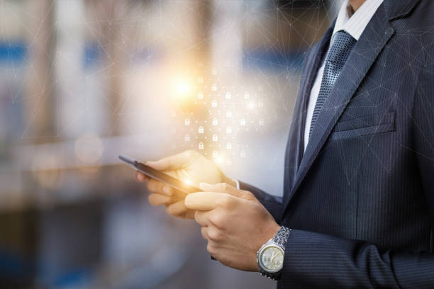 istock The concept of application protection mobile device. 1292528353