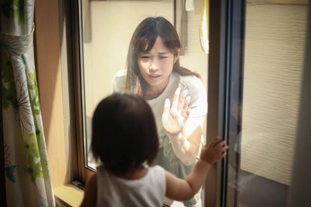 istock A mother who has been locked by her child 1292534023