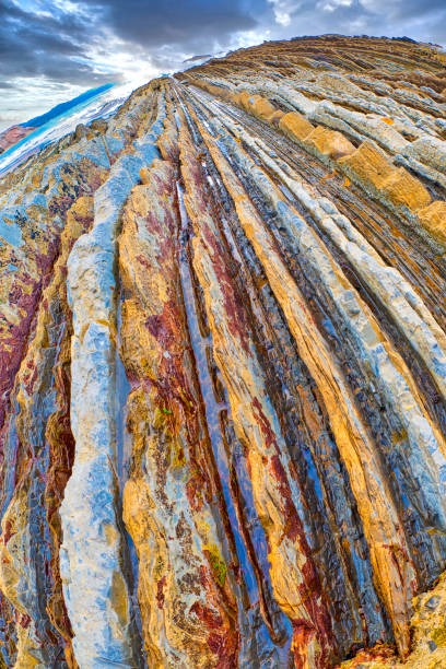 istock Steeply-tilted Layers of Flysch, Basque Coast UNESCO Global Geopark, Spain 1292541530