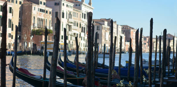 istock the gondolas moored in the Rialto district in Venice 1292544060