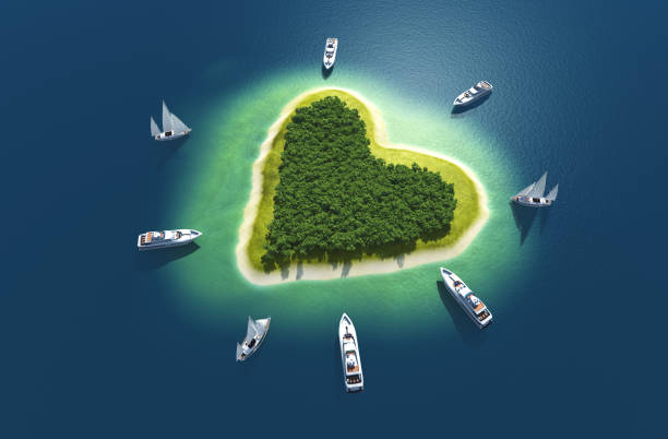 istock Heart in the sea. 1292546347