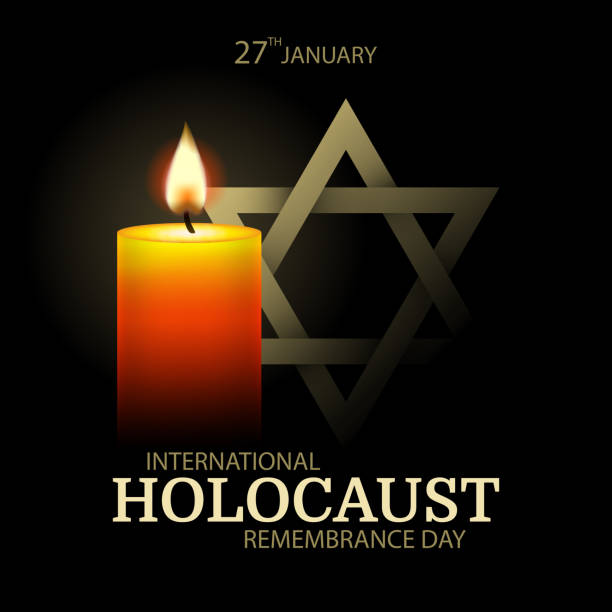 Holocaust remembrance day Vector Illustration of International holocaust remembrance day nazism stock illustrations