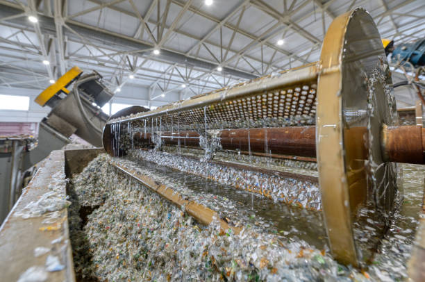 istock Blade shaft of PET plastic washing floating machine 1292546771