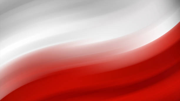 ilustrações, clipart, desenhos animados e ícones de bandeira nacional abstrata da polônia. bandeira da polônia - polish flag