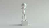 istock Atlas Statue Holding up the Celestial Heavens Pure White 1292550316