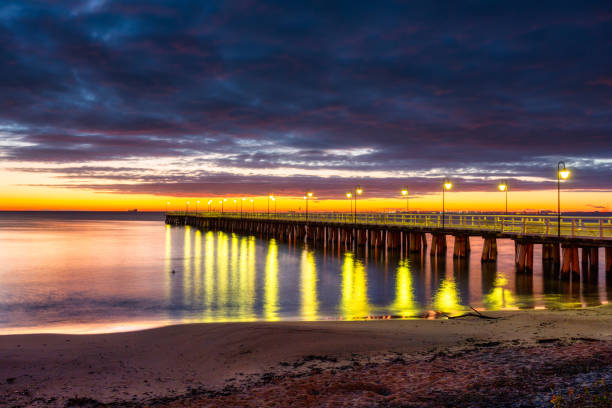 istock Orlowo beach before sunrise, Gdynia. Poland 1292556402