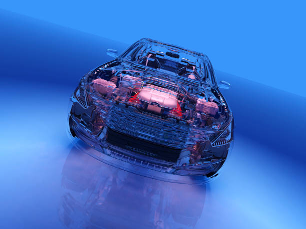 istock Transparent model cars. 1292559995