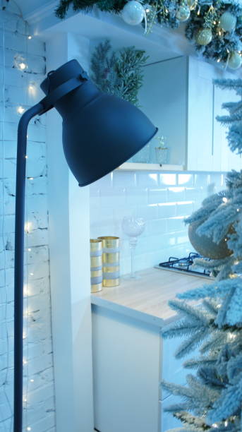 istock New Year decoration, Christmas kitchen interior,, vertical photo 1292560852