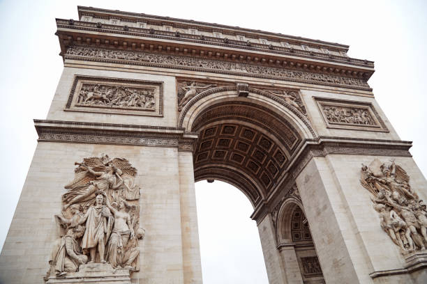 istock Arc de Triomphe, triumphal arch, one of Paris symbols. 1292562447